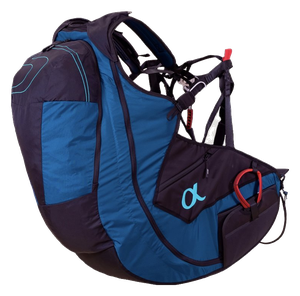 Подвеска Sky Paragliders Gii 5 alpha синяя, вид сзади сбоку