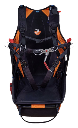 Подвеска Sky Paragliders Gii 5 alpha, сиденье и система ремней 4S спереди