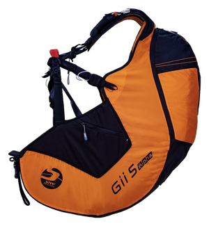 Подвеска Sky Paragliders Gii 5 alpha оранжевого цвета, вид сбоку